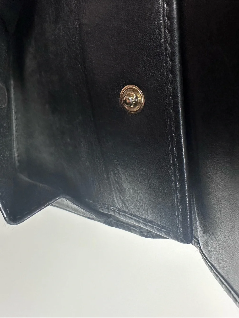 Authentic Gucci Black Men's Wallet with Gold GG Emblem
